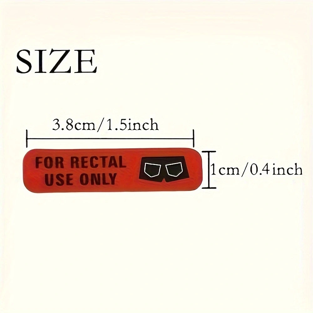 Label Sticker 500pcs For Rectal Use Only