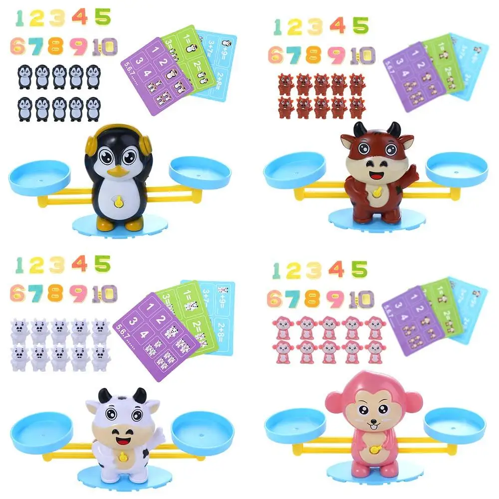 

Educational Toy Cartoon Animals Digital Board Game Educational Math Toy Smart Monkey Balance Scale Number Board Game Math Toy