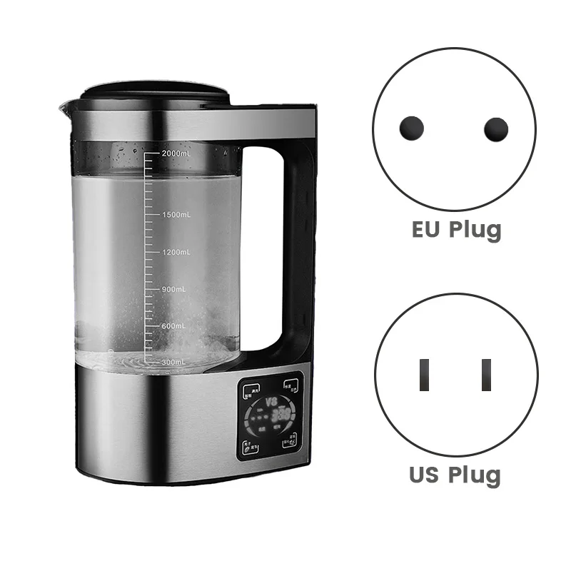 

1 PCS Electric Hydrogen Enriched Water Bottle Machine Water Filter Water Dispenser Hydrogen Water Generator 2L EU Plug