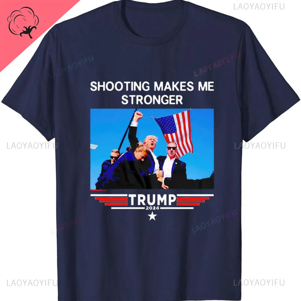 thumbnail image 1 of Camiseta de Trump y gato, divertida camiseta de Trump, divertida camiseta política, camisetas de Stranger Things Harajuk, ropa de algodón grunge kawaii para hombres y mujeres, 1 of 5