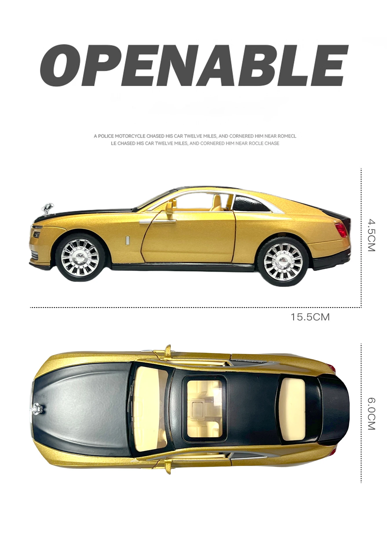 Rolls Royce Spectre 1:32 Ölçekli Model Araba
