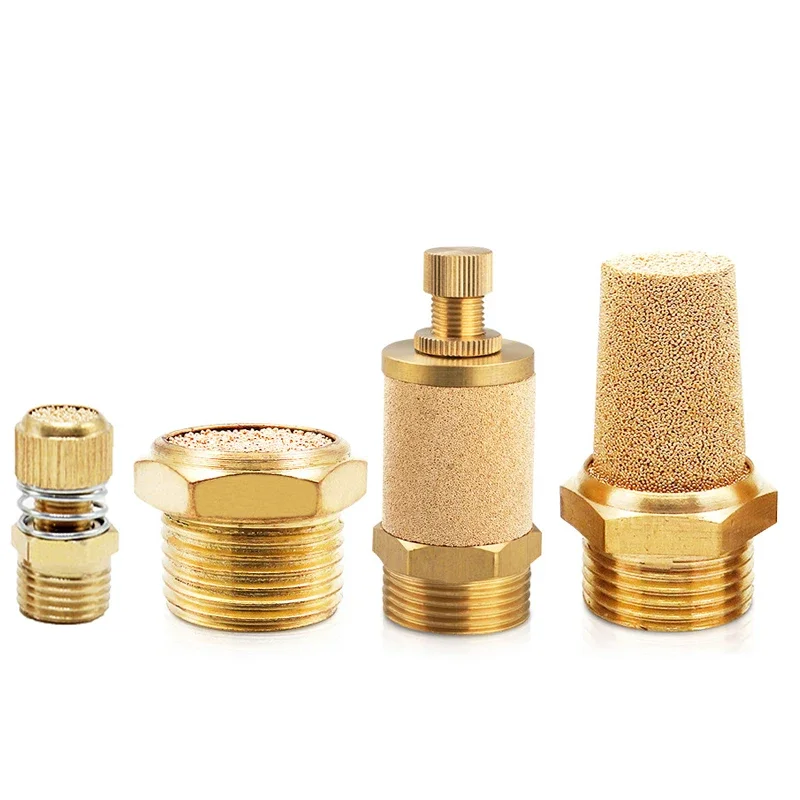 Uxcell Lot De 10 Silencieux D'échappement En Laiton, Filetage Mâle G 6,35 Mm, Filetage Mâle 6,3 Mm, Hexagonal, Fritté, En Bronze Avec Corps Plat En Laiton