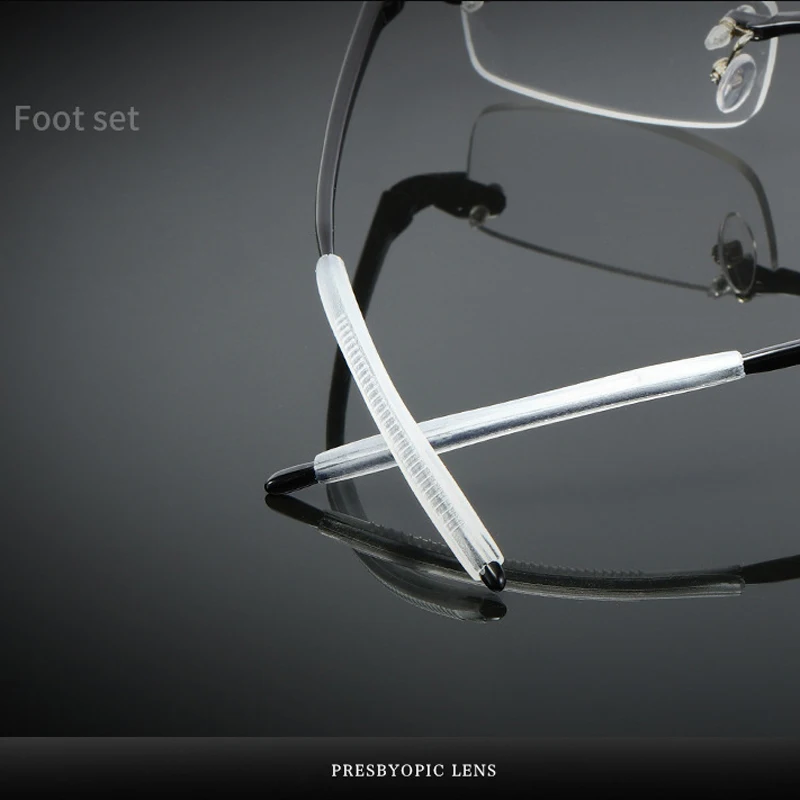 Elbru-Lunettes de lecture sans monture TR90 ultralégères pour hommes et femmes, lunettes optiques presbytes, dioptries + 1.0 + 1.5 + 2.0 + 2.5 + 3 Gafas