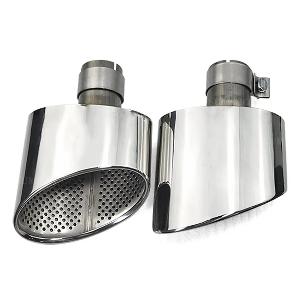 

Exhaust Tip For Audi A4 A5 A6 A7 Up To RS4 RS5 RS6 RS7 Muffler Tip Tailpipe For Audi Stainless Steel Exhaust Pipe 1 Pair