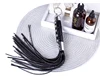 44.5CM PU Leather Horse Whip,Handmade Suede Flogger Bull Whip Cowhide Horse Riding Whip 6
