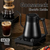 Bouilloire électrique intelligente à température constante 1000W, 700ml, pour café infusé à la main, avec bec col de cygne, idéale pour préparer du lait en poudre 2