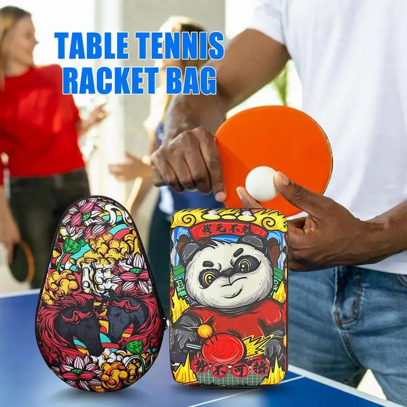 

Table Tennis Bat Cover Paddle National Trend Bag Ping Pong Cases Racket Bags Waterproof Covers