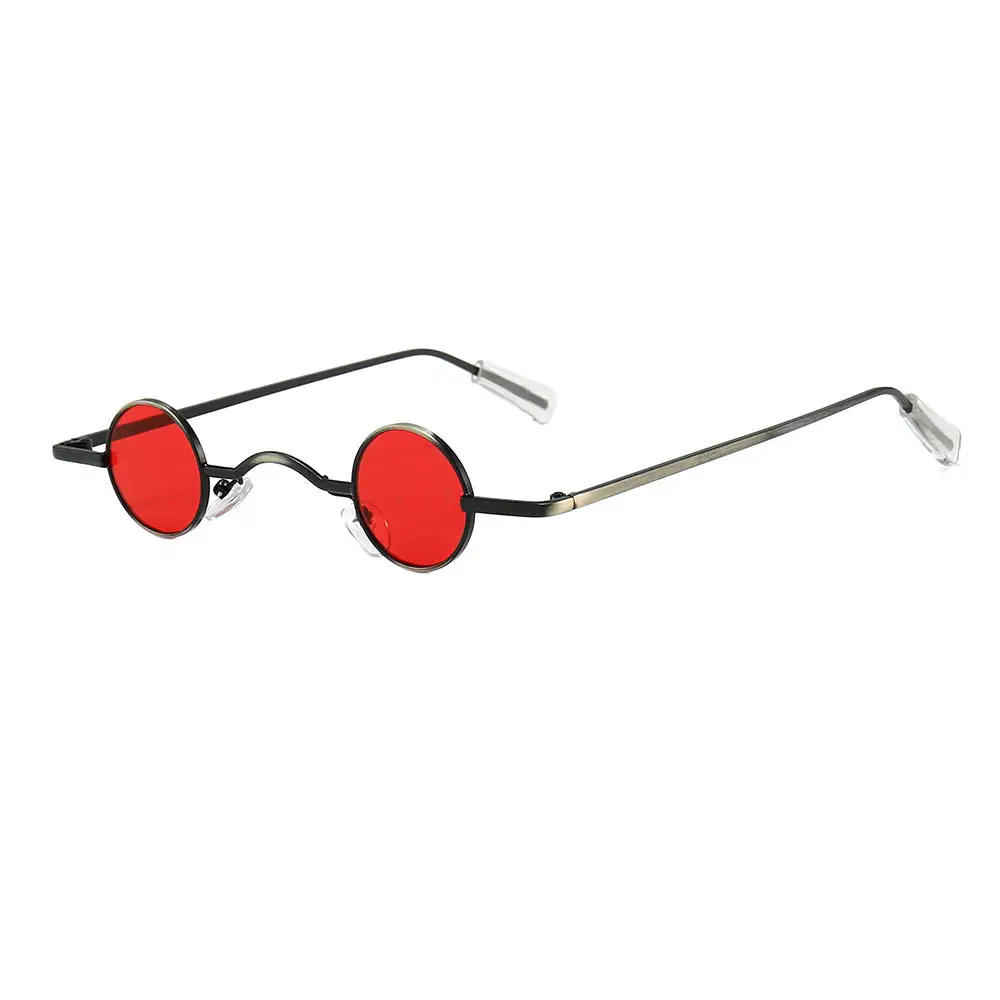 Retro Mini Sunglasses Round Men Metal Frame Gold Black Red Small Round Framed Sun glasses Male Goggles vintage sunglasses,retro round sunglasses