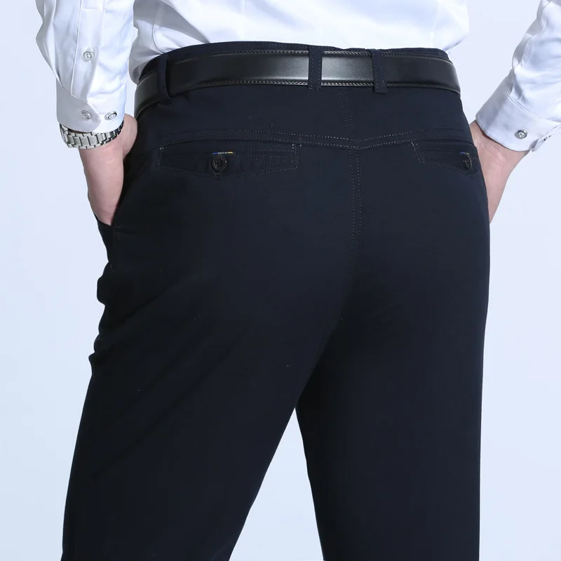 

MRMT 2024 Brand New Men's Middle Aged Elderly Casual Pants Loose Straight Cotton Pants Thin Thick Men's Trousers
