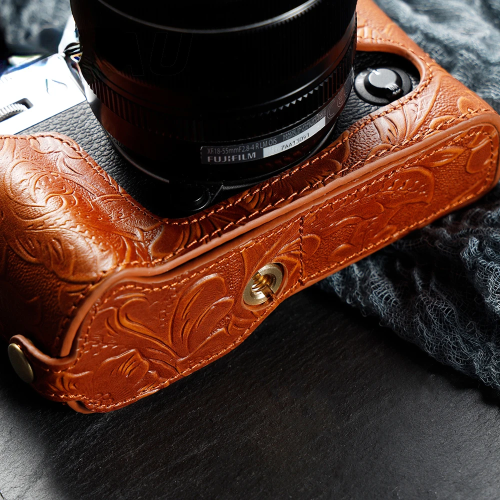 Per Fujifilm Xt30 Xt30 Ii Xt10 Xt20 Xt2 Xt3 Xt4 Fotocamera Body Custodia Per Fotocamera In Vera Pelle Maniglia Mezza Borsa