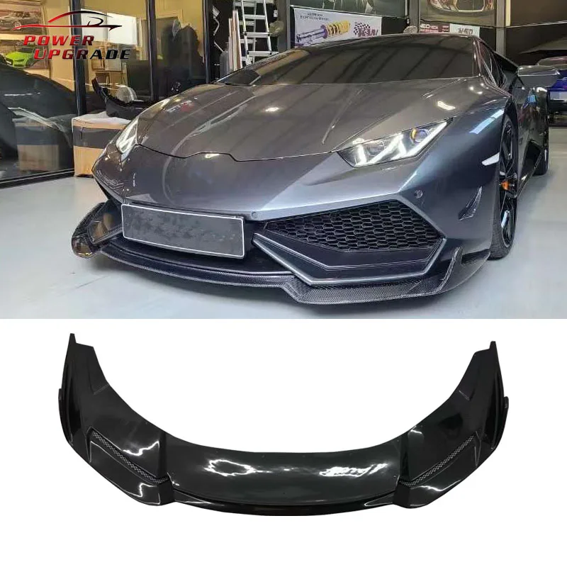 

RZ Style Dry Carbon Fiber Front Bumper Lip Spoiler Splitters For Lamborghini Huracan LP610 LP600 LP580