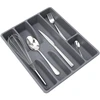 Storage Rack Organizer Box Utensil Organizer Cutlery Organizer Tray Plastic Flatware Organizers 2