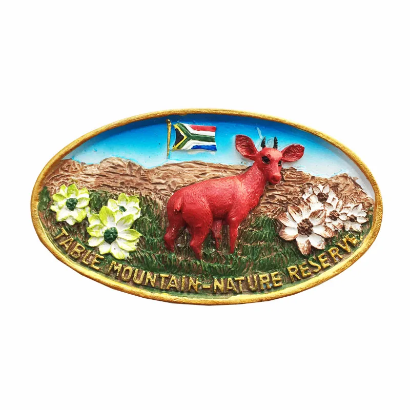 Magnete Frigorifero Sudafrica Animali Selvatici – Souvenir Da Viaggio In Poliresina, 8x6,6 Cm, Regalo Per Casa E Cucina