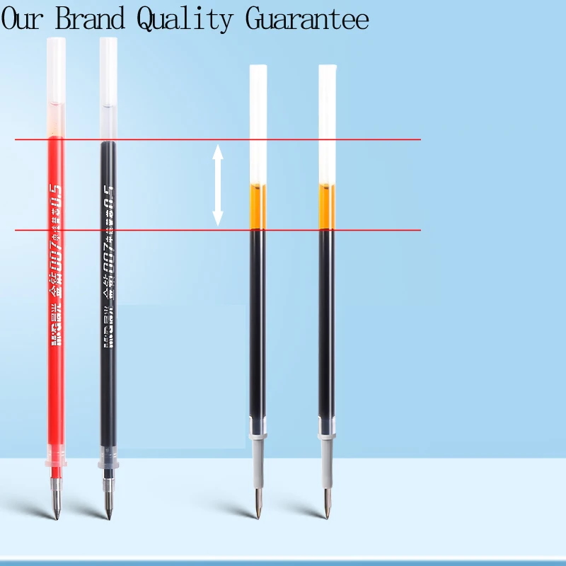 M&G 0.5mm Tapered Pen Refill for Twist-Top Gel Pens - Black Red Blue Ideal for Students And Office Supplies