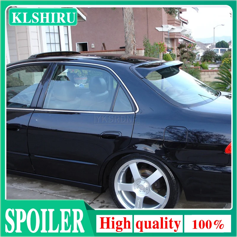 

KLSHIRU Car Tail Wing Decoration For Honda Accord 6th 1998 1999 2000 2001 2002 PP Plastic Primer Color Rear Trunk Spoiler