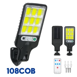 Enhance your outdoor spaces with our Solar - Powered Motion Sensor Flood Lights - Waterproof Security Spotlights (108COB)