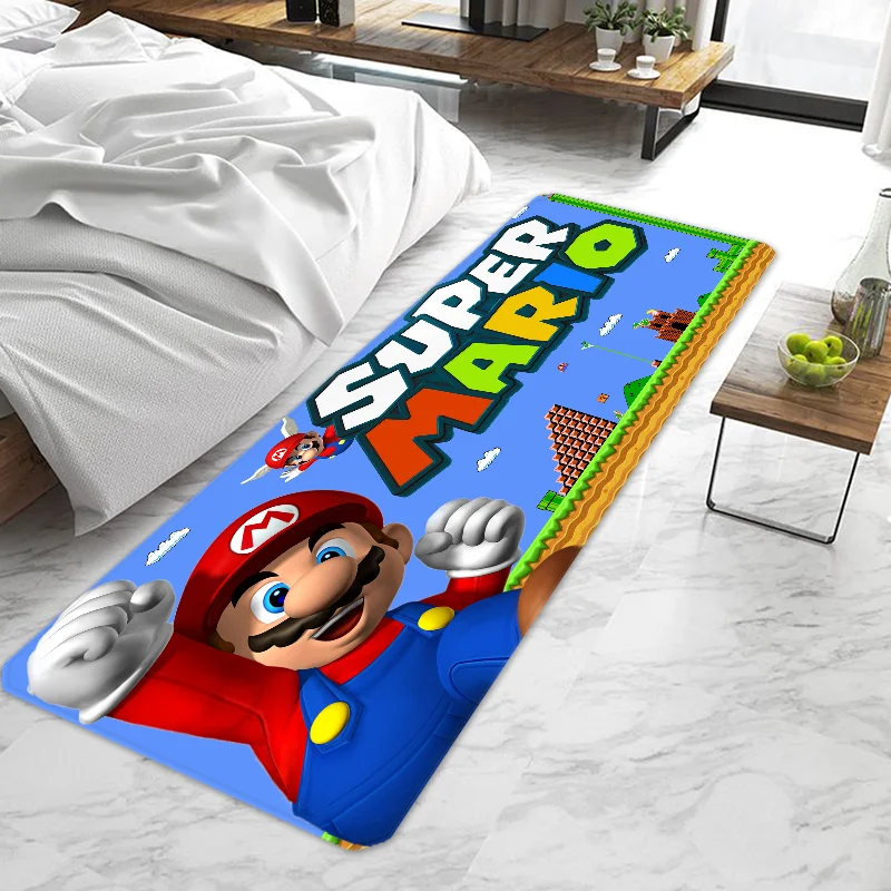 

Super Mario games Door Mat Entrance Doormat Non-slip Washable Kitchen Carpet Living Room Hallway Rugs Door Mats Bathroom Bath