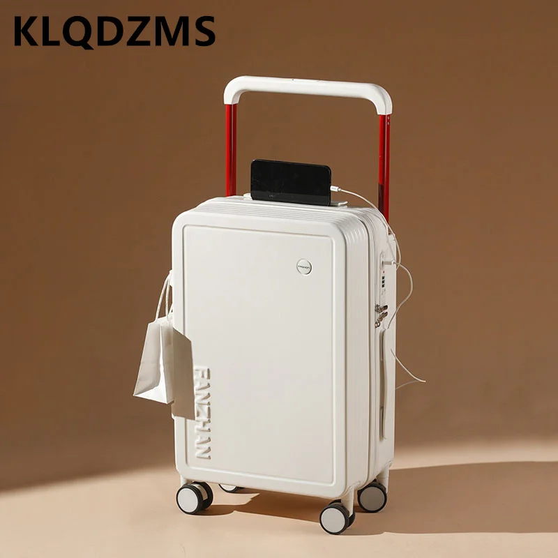 цена KLQDZMS 20''22''24''Inch Compact Carry on Luggage Compact Portable Multifunctional Luggage Durable and Boarding Suitcase