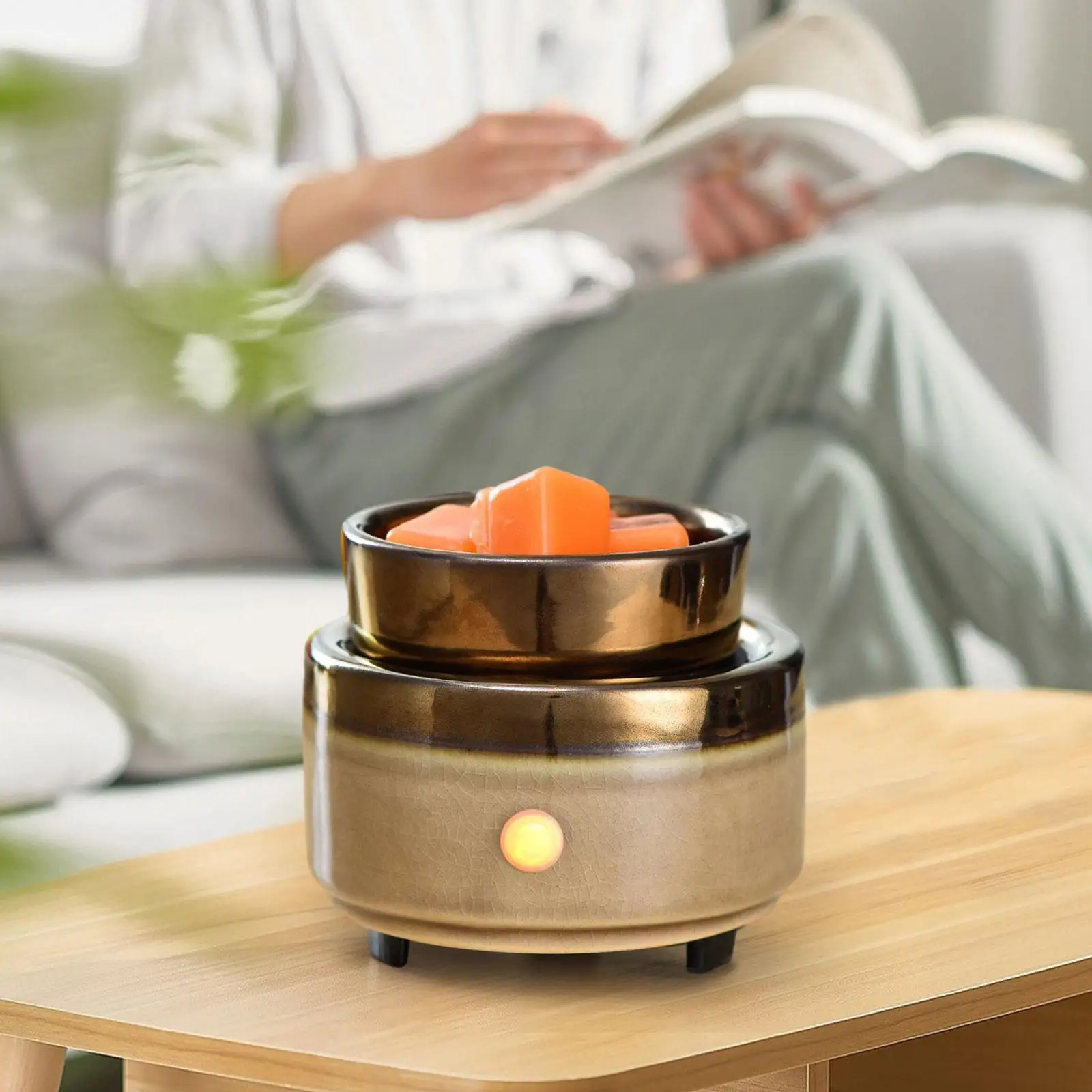 Electric Wax Melt Warmer Scented Candle Warmer Heating Plate Ceramic Wax Burner Candle Wax Melter