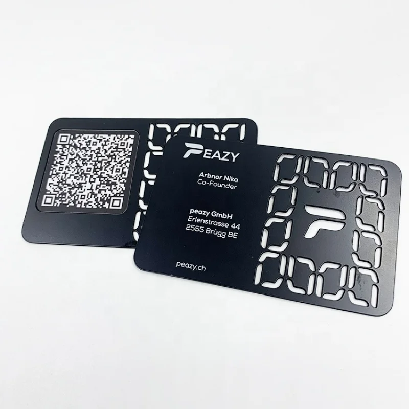 

Customized product、Custom luxury nfc tap matte black nfc metal business card / nfc name card