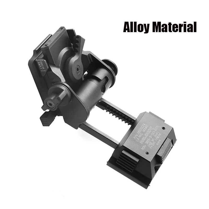 SBNYTBLW Support De Casque De Chasse Tactique En Métal CNC L4G24 NVG For Lunettes De Vision Nocturne PVS15/PVS18/GPNVG18/PVS31(B