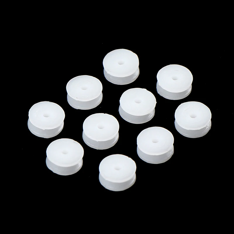 10PCS 2*9.3mm White Plastic Pulley Wheel Micro Mini Gear Motor Wheels for 2mm Shaft DIY Model Toy Outer Dia.9.3mm Inner Dia.2mm fixed pulley