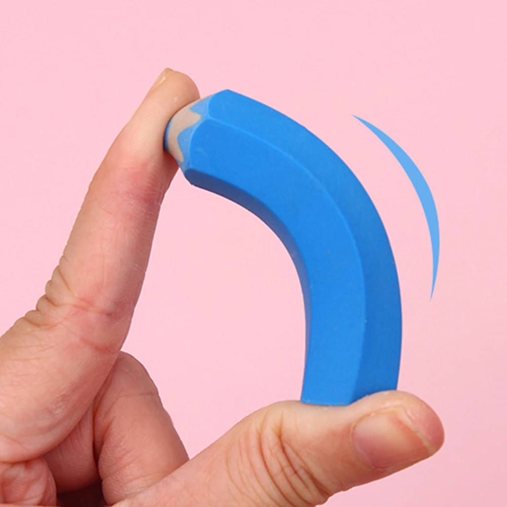 Cute and creative pencil-shaped erasers that are easy to use and erase, perfect for students.