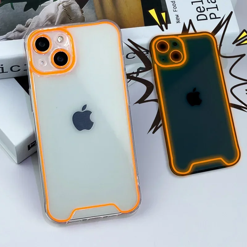 Luminous Soft Silicone Shockproof Night Light Phone Case Cover