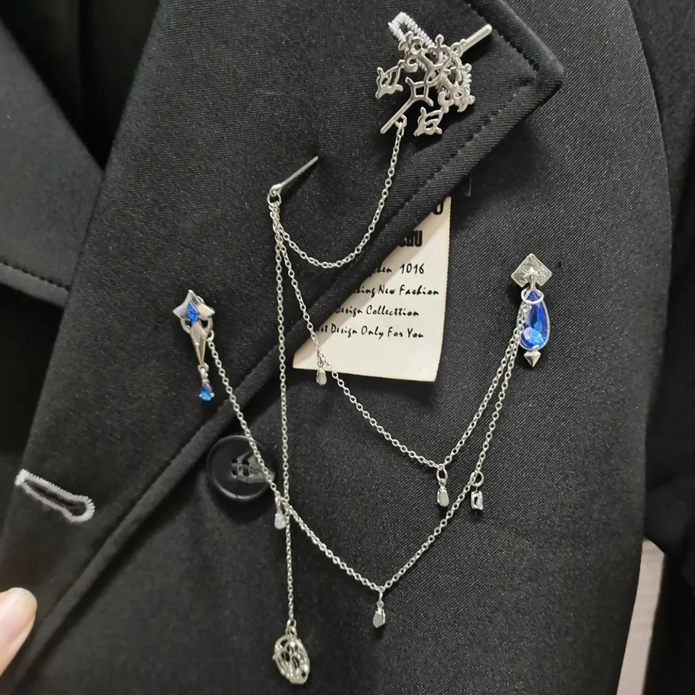 Genshin Impact Furina De Fontaine Cosplay Brosche Unisex Mode Quasten-Ketten-Abzeichen Kostüm Anstecknadeln Schmuck Accessoires – Detail 2