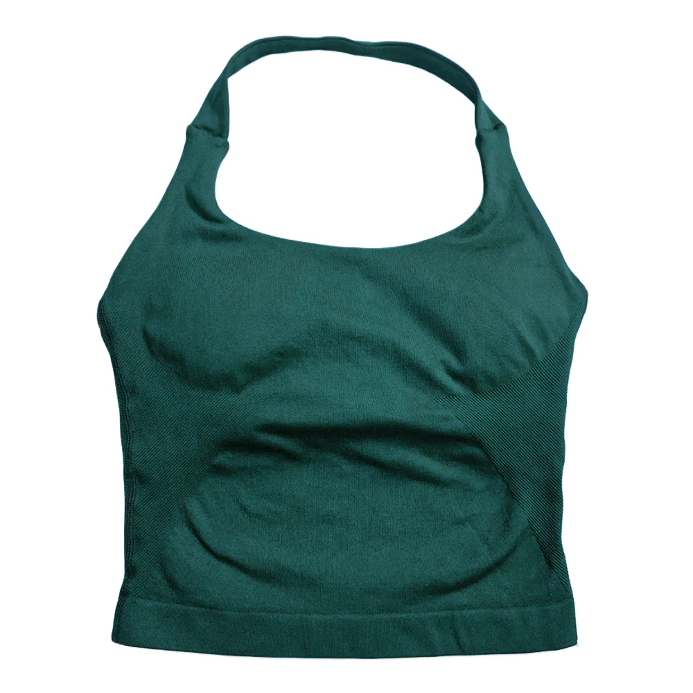 ตัวเลือกสินค้า เสื้อโยคะ Strappy Crop Top วัสดุ Seamless ใส่ออกกำลังกาย