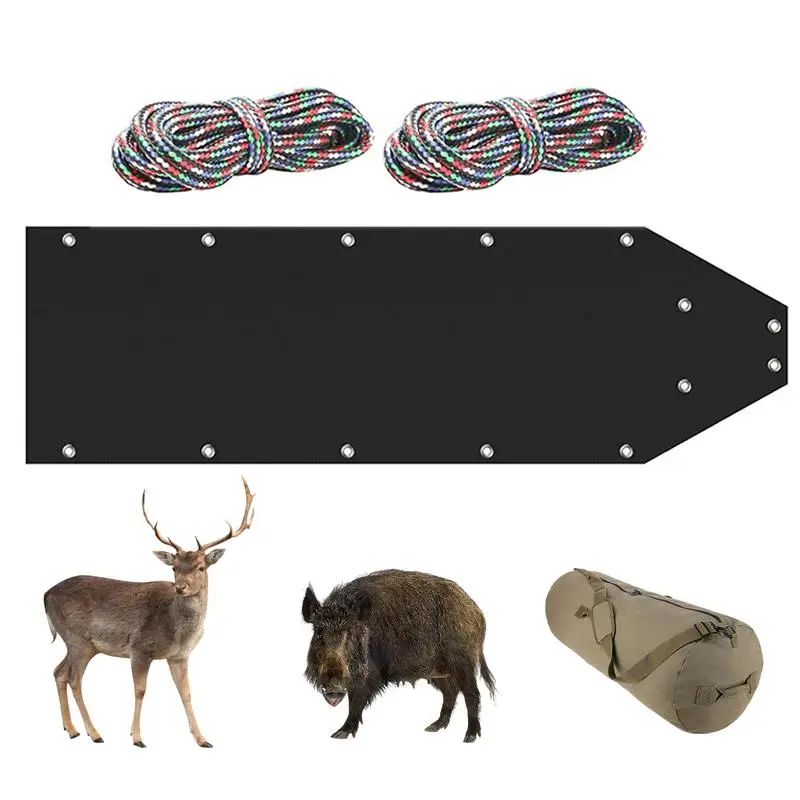 

Ice Hunting Sled with drawstring and storage bag Multi-Purpose Heavy Duty Deer Drag Sleds easy to carry For Hauling Deer Hunting