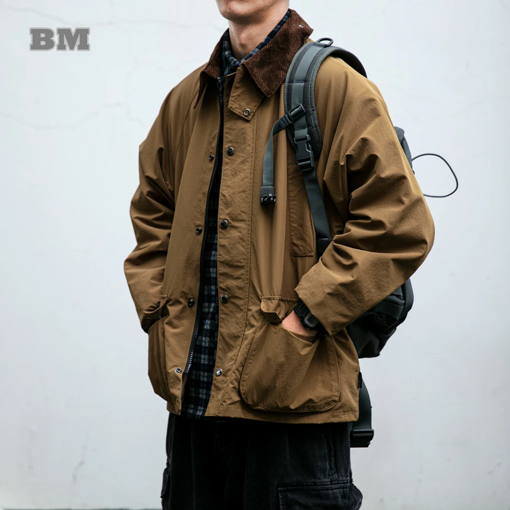 521358-a6a57b.jpg S9defa3d6e38741bcb1338b5f415eec6bt Vintage Outdoor Windbreaker Jackets For Men Clothing Japanese Harajuku High Quality Casual Lapel Cargo Coat Fashion Jacket Male Mallzona