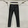 PFNW High Quality Men's Trousers Darkwear Classic Versatile Wax Coating Craft Slimming Basic Jeans Black Runway Pants 28W5606 3