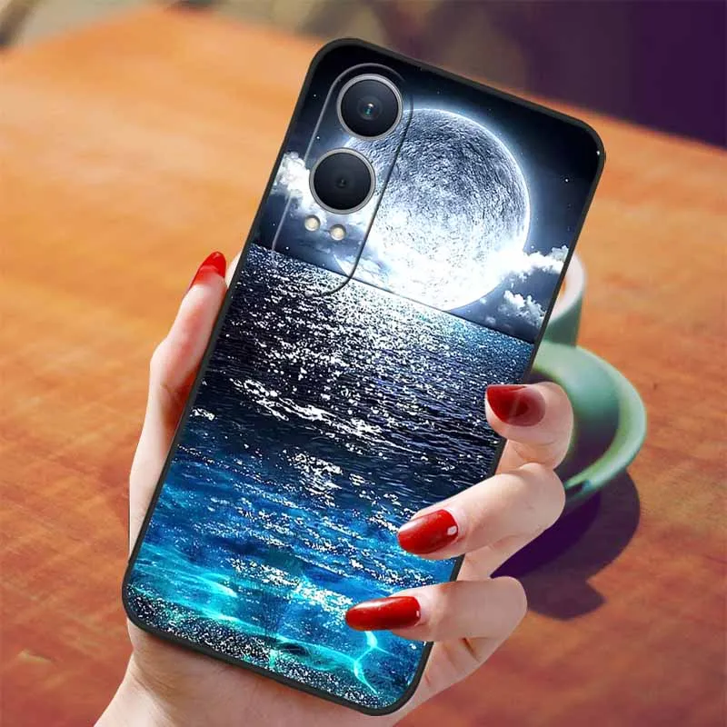 Oneplus Nord CE4 Lite Black TPU Silicone Soft Case with Wolf Design