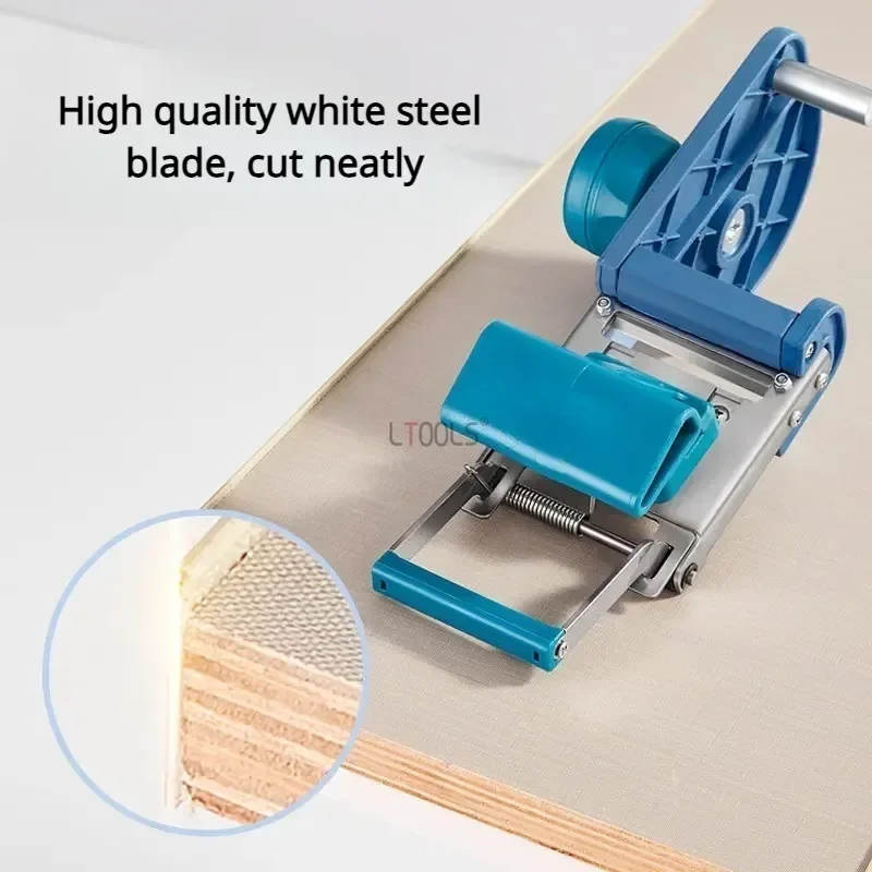 New Wood Edge Banding Cutter Woodworking Curved/Straight Dual Purpose Quick Banding Trimmer Carpentry PVC Edge Band Cutting Tool