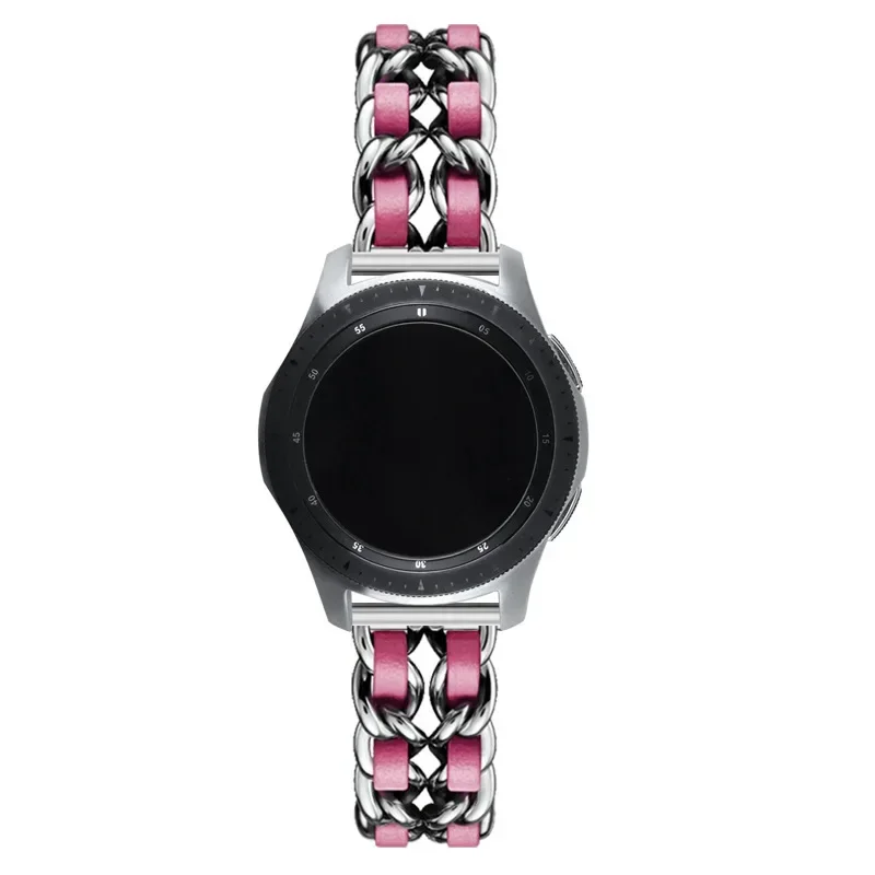 Luxurious Leather and Metal Watch Bracelet - 20mm/22mm Band