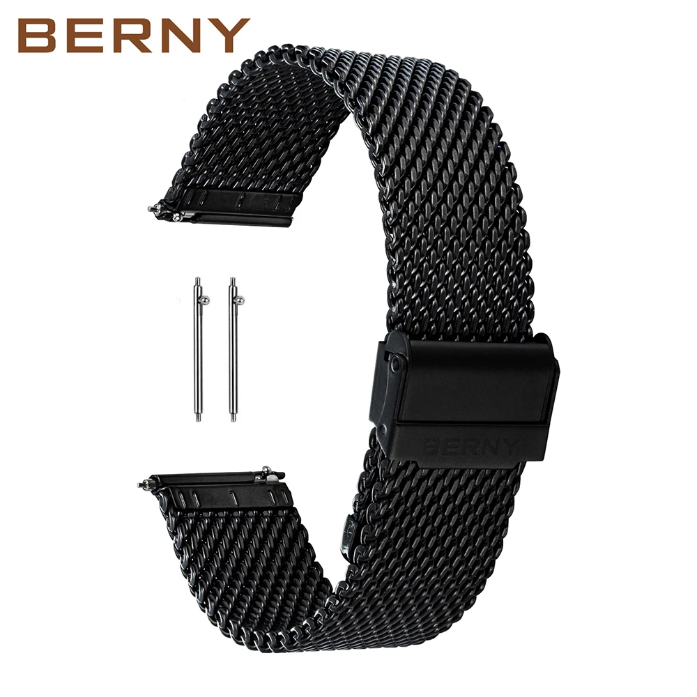 Mesh Watch Bracelet Quick Release Milanese Mesh 18 Mm Quick Release