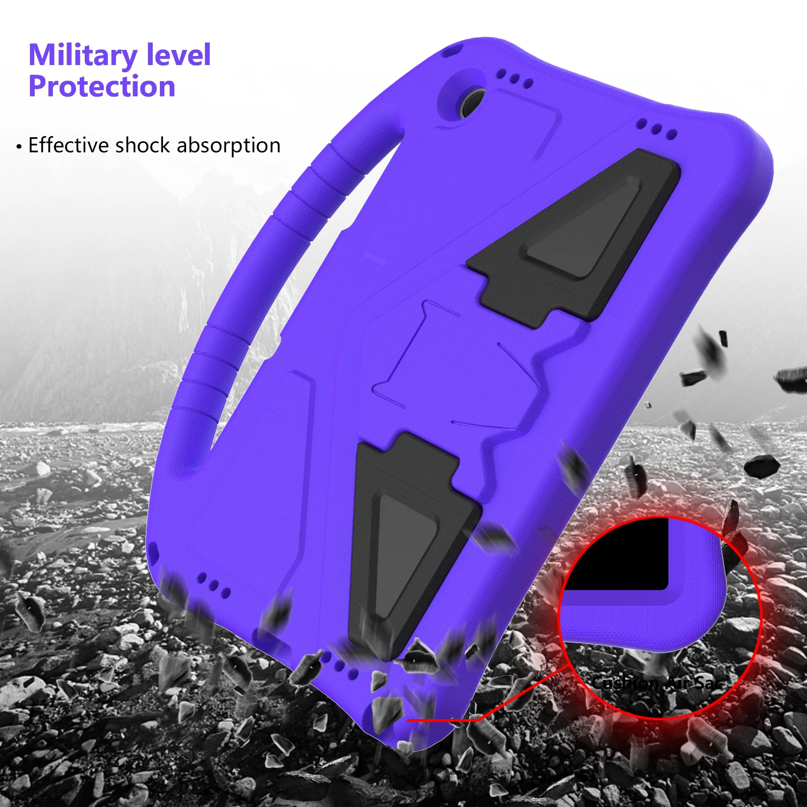 Durable EVA Kids Tablet Case with Handle and Stand for Samsung Galaxy Tab A Series