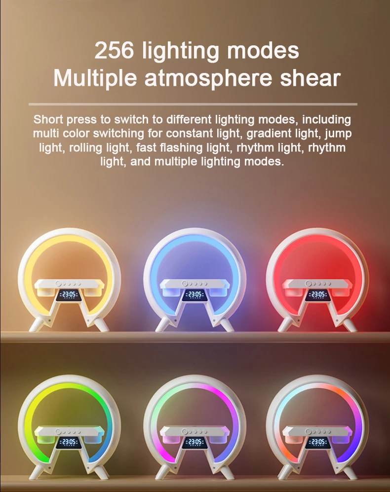 Colorful Alarm Clock Best Bluetooth Alarm Clock