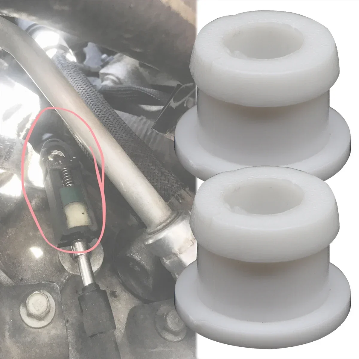 2XShifterCableBushingForFordKugaEscapeAutomaticTransmission