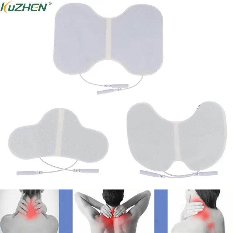 Electrode Pad Reusable Adhesive Massage Patch Ems Nerve Muscle Stimulator Slimming Massager For