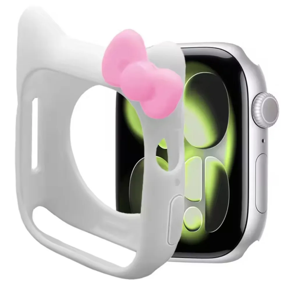 Cute Cartoon Silicone Protective Case for Apple Watch - All-around Screen Shell