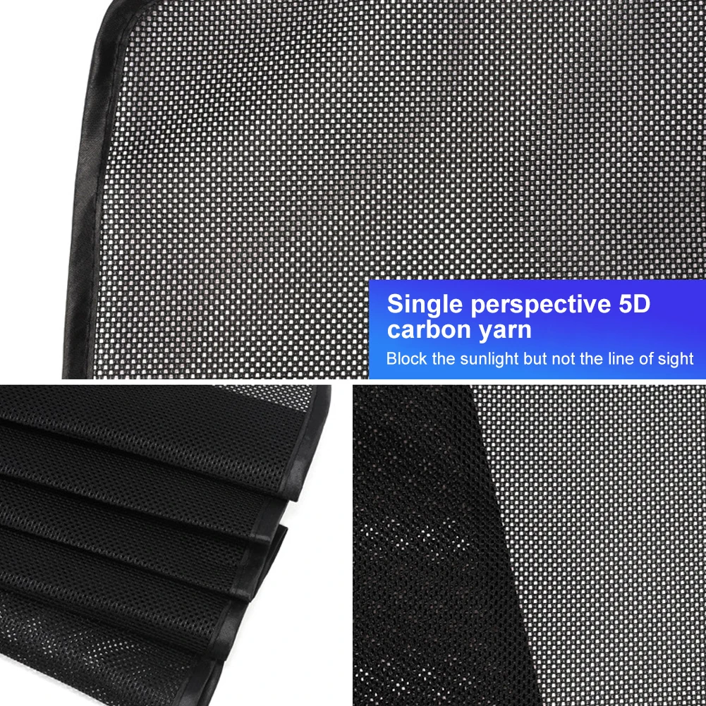 Magnetic Auto Black UV Protection Film with Small Hole Black Side Window Sunshade Cover 10 Magnets Side Glass Mesh Sunshades 4