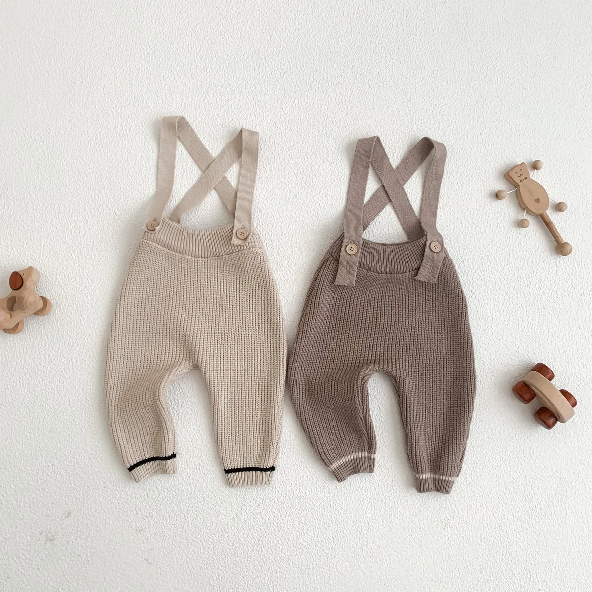Autumn Kid Knitwear Fashion Boy Baby Knitting Casual Sweater Coat Girl Children Knitted Cotton Solid Overalls Infant Knit Jacket
