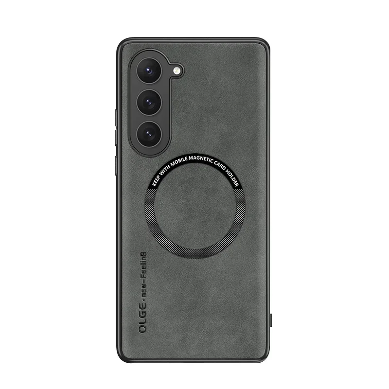 Magnetic Leather Luxury Shockproof Phone Case - Magsafe Wireless Charging Compatible