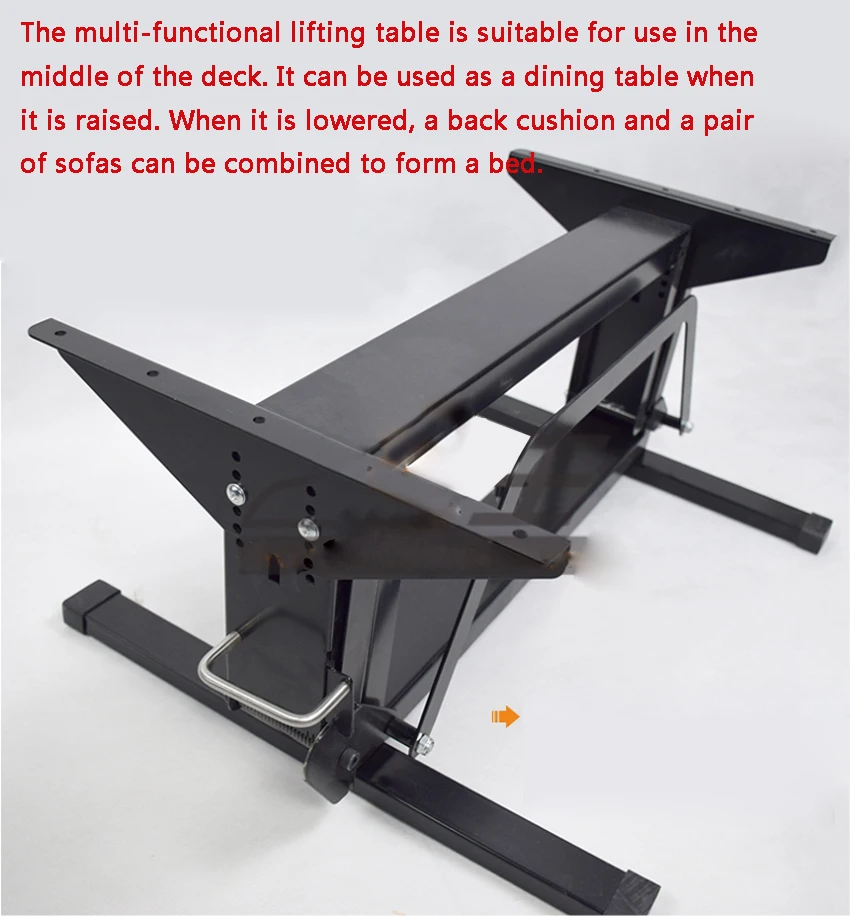 Soporte plegable para mesa de comedor RV, herrajes para muebles de acero  laminado en caliente, altura de elevación de 660- 700mm, altura de caída de