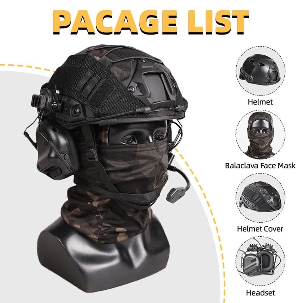 M88 US Military Airsoft Tactical Helmet Black Resin - View #10