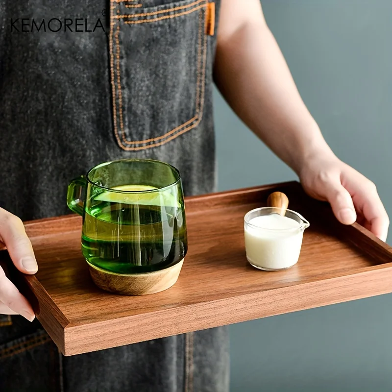 1PCS Retro Wooden Storage Tray Home Kitchen