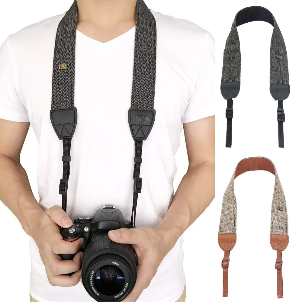 

Наплечный Ремень Для камеры наплечный Ремень Для камеры шейный ремешок Ретро Регулируемая сумка Аксессуары Для камеры