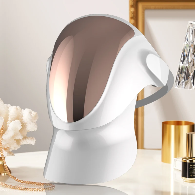 Nano Lamp Light LED Facial Mask with Neck Skin Rejuvenation Photodynamic Therapy Anti-Acne Anti-Aging Whitening 807pcs